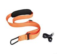 Sangle de Débroussailleuse avec Crochet Métal Renforcé Harnais Rembourré Ajustable pour Souffleur à pour feuilles 18-34 Pouces(Orange)