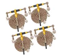 Sangle de tension 3628 kg, sangle de tension pour charges, chaînes de levage G80, système de tension pour charges, ensemble de chaînes de levage et de sangles, attache pour chaînes de levage pour le t