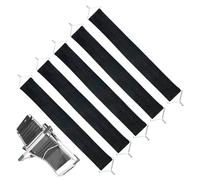 Sangles de chaise longue en tissu - 43 x 5 cm - Ceinture élastique anti-déchirure pour fauteuil lounge - 5 pièces de réparation pour chaises longues robustes, sangles de renfort de siège résistantes à