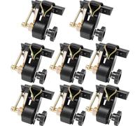 Sangles de serrage VEVOR pour châssis d'échelle, fixation par tube carré noir, 38 mm de large x 2,25 m de long, sangles à cliquet avec double crochet en J, charge admissible 226,8 kg, avec fermeture à