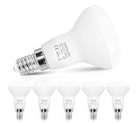 SanGlory Ampoule Spot LED E14 R50 Blanc Chaud 2700K, 510LM, 5W Équivalent Lampe Halogène 40W, LED Ampoule Réflecteur R50, Culot E14 Lumière 120 Degrés, Non Dimmable, Lot de 6