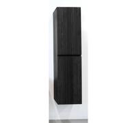 Saniclass Holz Base Armoire haute - 160cm - 2 portes - sans poignée - brun noir SW773966