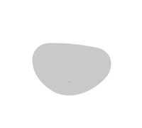 Saniclass Organic Sim miroir - forme organique - 60 x 40 cm - LED indirecte tout autour - chauffage de miroir PM-01-6040