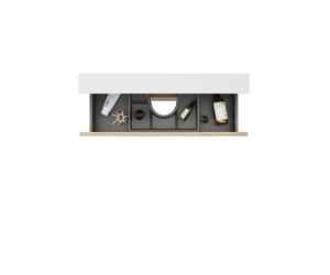 Saniclass Vita Ensemble de meubles de salle de bains - 140x60x46cm - plan supérieur - 4 tiroirs - sans poignées - chêne rustique mat (bois) 2xSW1413845/SW1239496