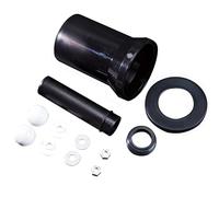sanicomfort Kit de raccordement pour WC mural - Kit universel DN 110 & Ø 45 mm - Longueur 180 mm (peut être raccourci) - Avec joints, écrous M12 et capuchons - Raccords pour éléments de paroi