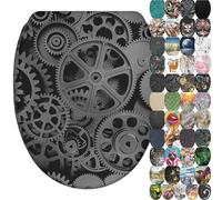 SANILO® Siège de WC avec abaissement automatique Gears, abattant de WC directement du fabricant, couvercle de WC, lunette de WC, abattant de WC, lunette de WC