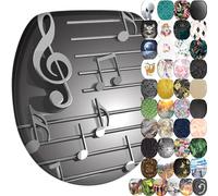SANILO® Siège de WC avec abaissement automatique Musical Notes, abattant de WC directement du fabricant, couvercle de WC, lunette de WC, abattant de WC, lunette de WC