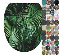 SANILO® Siège de WC avec abaissement automatique Palmdream, abattant de WC directement du fabricant, couvercle de WC, lunette de WC, abattant de WC, lunette de WC
