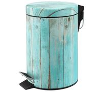 Sanilo Poubelle de Salle de Bain 3L avec système d’abaissement automatique, Nombreuses nouvelles Poubelles à Cosmétiques au choix, Poubelle avec seau intérieur (Lumber)
