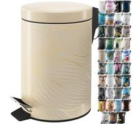 Sanilo Poubelle de Salle de Bain 3L avec système d’abaissement automatique, Nombreuses nouvelles Poubelles à Cosmétiques au choix, Poubelle avec seau intérieur (Hosta)