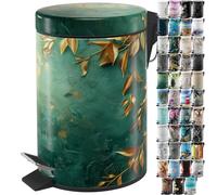 Sanilo Poubelle de Salle de Bain 3L avec système d’abaissement automatique, Nombreuses nouvelles Poubelles à Cosmétiques au choix, Poubelle avec seau intérieur (Greego)