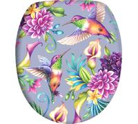 SANILO® Siège de WC avec abaissement automatique Kolibri, abattant de WC directement du fabricant, couvercle de WC, lunette de WC, abattant de WC, lunette de WC