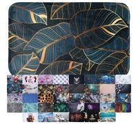 Sanilo Tapis de Salle de Bain, Grande sélection de Beaux Tapis de Douche, Absorbant, Antidérapant, Très Doux, Sèche Rapidement, Lavable (Monstera, 70 x 110 cm)