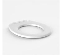 Sanit Abattant WC avec charnières en acier chrome-nickel sans couvercle, 1 pièce, blanc, 56.022.01..0000