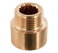 Sanitop-Wingenroth 151115 Rallonge de robinet type 1/2" x 40 mm, avec embout multipans femelle, 1 filetage intérieur et 1 filetage extérieur, installation d'eau potable en laiton