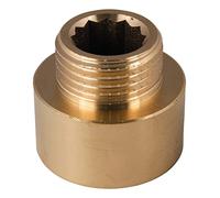 Sanitop-Wingenroth Réducteur de type 3/4" IG x type 1/2" AG | Raccord avec filetage extérieur et intérieur | Diamètre réduit | Raccord fileté pour installation fine | Rond | Laiton | 161084