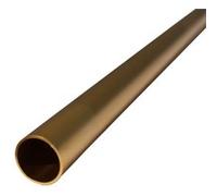 SANIVERRE Lot de 1_Tube aluminium anodisé longueur 200 cm Ø 30 mm Doré G