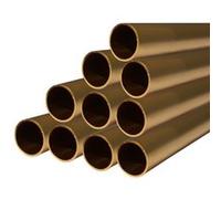 SANIVERRE Lot de 10_Tube aluminium anodisé longueur 100 cm Ø 30 mm Doré G