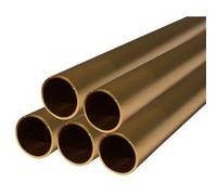 SANIVERRE Lot de 5_Tube aluminium anodisé longueur 100 cm Ø 30 mm Doré G