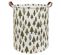 Sanjiaofen Grands bacs de rangement, panier à linge pliable en toile pour la maison, le bureau, l'organisateur de jouets, la décoration d'intérieur (arbre)
