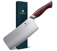 SANMEIHO Couteau Chinois 18 cm - Feuille de Boucher Acier 10Cr15MoV Japonais