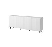 Bestmobilier Buffet bas Sanna 4 portes - Noir