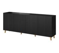 Bestmobilier Buffet Sanna 4 portes - Noir