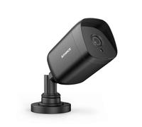SANNCE Caméra Bullet de Sécurité CCTV pour Système de Surveillance 5 MP, 12 lumières Infrarouges, Distance de Vision Nocturne de 30 m, WDR et DNR Numériques, étanche IP66, sans Adaptateur