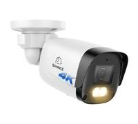 SANNCE Caméra de Surveillance 4K PoE extérieure - Vision Nocturne colorée 20 m, caméra IP 8 MP de Surveillance intérieure avec détection Intelligente des Personnes/véhicules, Audio bidirectionnel