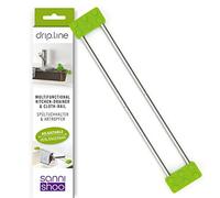 Sanni Shoo Drip.Line - Egouttoir Vaisselle Multifonctionnel et Extensible de la INOX | Egoutoire/Égouttoir | Pratique, Résistant à la Chaleur, Peu Encombrant | Parfait pour la Cuisine et Le Camping