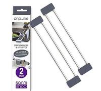 Sanni Shoo Lot de 2 Porte-torchons Drip.Line - Porte-Chiffons et égouttoir - Porte-éponge - Organiseur pour évier de Cuisine - Ustensile de Cuisine Peu encombrant