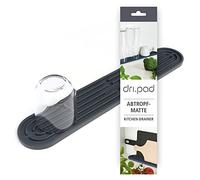 Sanni Shoo - mini-Egouttoir Vaisselle pour la Cuisine | Egoutoire/Égouttoir/ Tapis Egouttoir de Silicone | Petit, Étroit et Plat, peu Encombrant | Utiliser comme Tapis de Bar, Parfait pour Camping