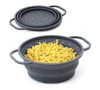 Sanni Shoo sieb.up - Passoire à Pâtes Pliable de Silicone | 26 cm Ø | Tamis Pratique, Multifonctionnel, Retractable, Pliable, Résistant à la Chaleur, peu Encombrant | Ustensiles Cuisine + Camping