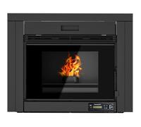 Sannover Insert à Granulés Idelya 9 kW Rendement 90% Chauffage jusqu'à 80 m2