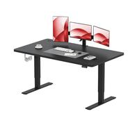 SANODESK 180 x 80 cm Bureau Électrique Réglable en Hauteur 73-118 cm, Bureau Assis Debout Silencieux avec Mémoire, Système Anti-Collision, Supporte 70 kg, Noir