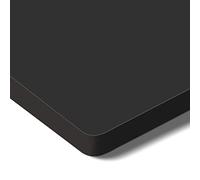 SANODESK Plateau Stable de 160x80x2,5cm - Planche Rectangulaire Angle Droit pour Cadre Réglable en Hauteur (Noir)