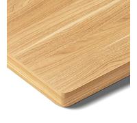 SANODESK Plateau Stable de 160x80x2,5cm - Planche Rectangulaire Angle Droit pour Cadre Réglable en Hauteur (Erable)