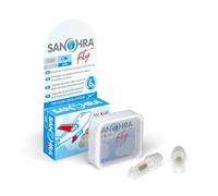 SANOHRA fly Bouchons d'oreilles pour enfants (GB/F/ES/IT) | Petits conduits auditifs, Filtre breveté pour une compensation progressive de la pression, Réutilisables (jusqu'à 6 vols)