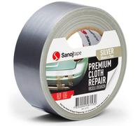 Sanojtape Ruban Adhésif Toilé Americain Argent 50mm x 25m Gaffer Duct Tape Étanche Extra Fort pour Réparations Fixation Regroupement Intérieur et Extérieur