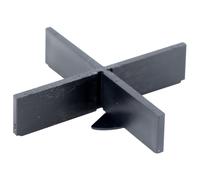 Sanpro Lot de 100 croisillons avec plaque de base de 1 mm, taille 2 mm/hauteur 10 mm, nombre de 100 pièces (joints de sol, plaque de sol, terrasse, pose de croix)