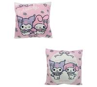 SANRIO - Coussin My Melody Hello Kitty - Taille 38x38 cm - Composition Velboa