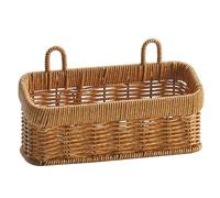 SANRLO Panier de rangement tissé à suspendre au mur - Support efficace pour légumes, ail et gingembre - Outil d'organisation pour la cuisine à la maison