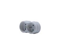 Sans marque Biplite murale 2 prises, 16A blanc
