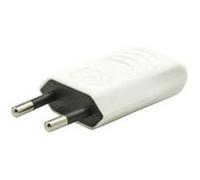 Sans marque Fiche électrique mâle 2 pôles, connexion sur le côté, 6 A, blanc Blanc G