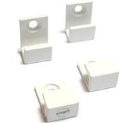 Sans marque Fixations miroirs U blanches G