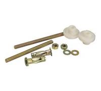 Sans marque Lot de 2 fixations pour lavabo à paroi creuse + chevilles, L.0,38 X H.110 cm