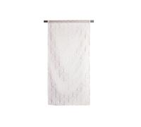 Sans marque Paire de vitrages transparent Tamara blanc et dore l. 45 x H. 120 cm