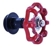 Sans marque Support de barre de penderie D25 mm rond rouge G