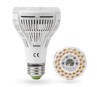 SANSI Ampoule Horticole LED E27 15W pour Plantes d'Intérieur, Lampe de Culture Plante à Spectre Complet pour Germination Croissance Floraison Fruit (PPF 27 μmol/s, Couvrage Vég 2x2 sq ft)