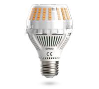 SANSI Ampoule LED à vis E27 20 W, équivalent à une ampoule à incandescence de 200 W, 3000 lm blanc chaud 3000 K pour éclairage intérieur, intensité non variable, sans scintillement - 1 unité